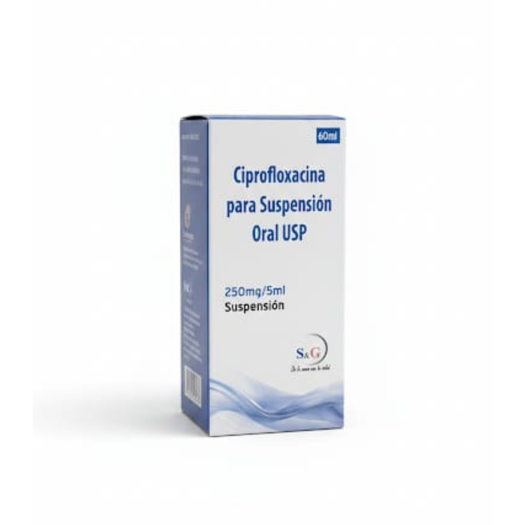 CIPROFLOXACINA 250MG/5ML SUSP 60ML (S&G)